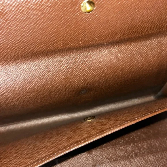 Authentic  Louis Vuitton Damier Ebene trifold wallet - Picture 8 of 9